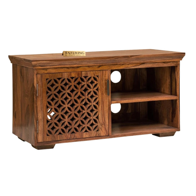 Aangan Sheesham Wood TV Unit with 1 Drawer and 2 Shelves Main Image