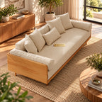 3 Seater Sofa CumBed – Modern Solid Wood Sofa Bed