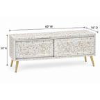 Dharohar Mother of Pearl Inlay TV Unit