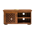 Aangan Sheesham Wood TV Unit with 1 Drawer and 2 Shelves