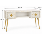 Rajwada Bone Inlay Writing Desk / Console Table