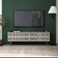 Riwayat Black & White Bone Inlay TV Unit with Drawers