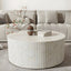 Rangili Round White Bone Inly Coffee Table
