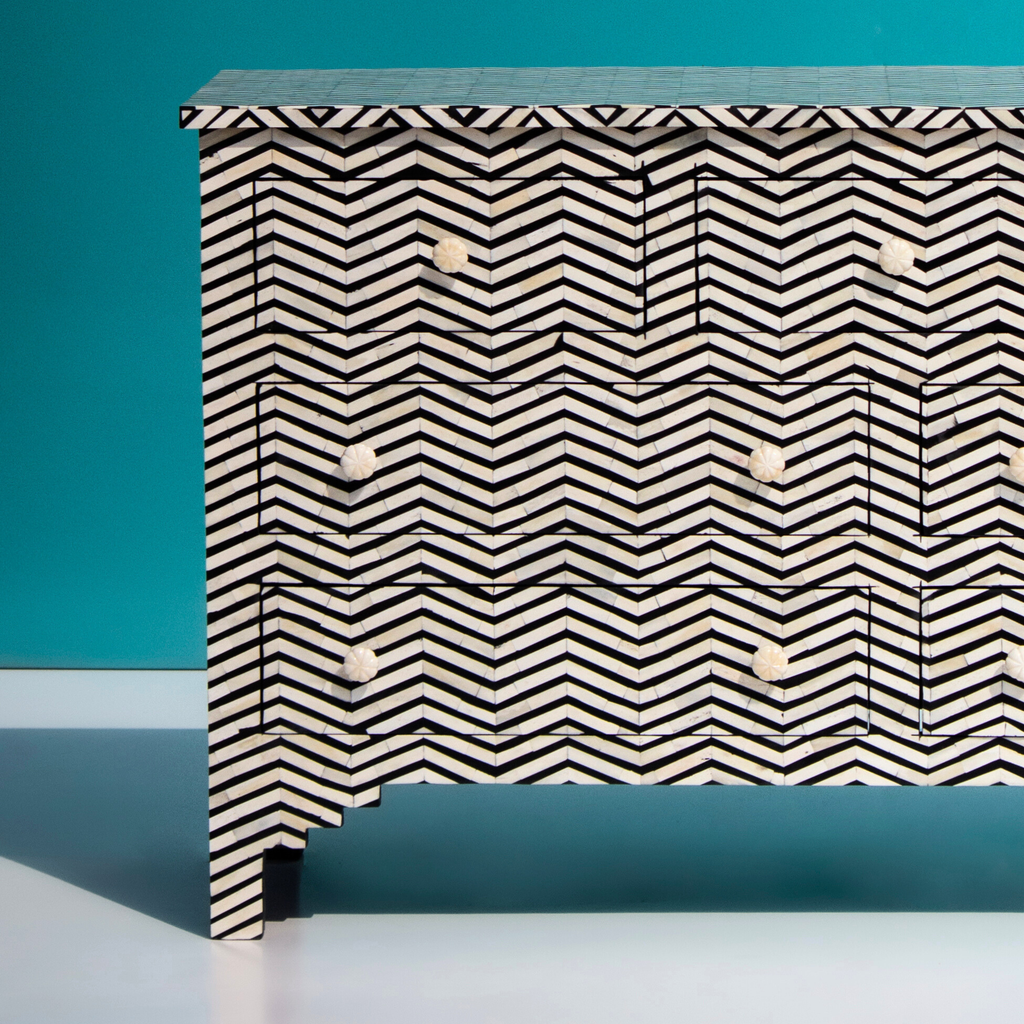Vibha Bone Inlay Chest of Drawers