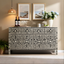 Mandana Bone Inlay Sideboard with Floral Pattern – Handcrafted Storage Cabinet