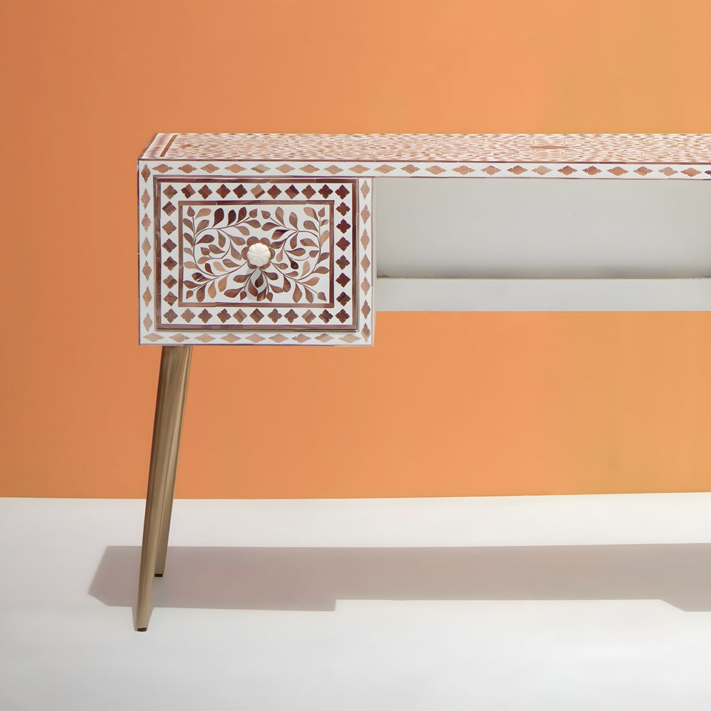 Dharti Wooden Bone Inly Working Desk for Work