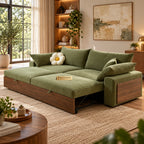 Norvia Sofa Cum Bed – Premium Convertible Wooden Sofa Bed