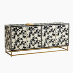 Bone Inlay 4 Door TV Unit Media Cabinet