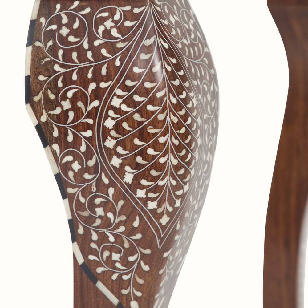 Riwaayat Hand-Carved Wooden Bone Inlay 6 - seater Dining Table