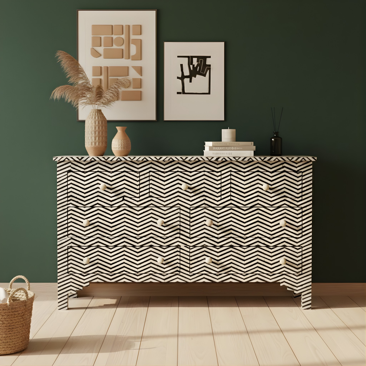 Vibha Bone Inlay Chest of Drawers