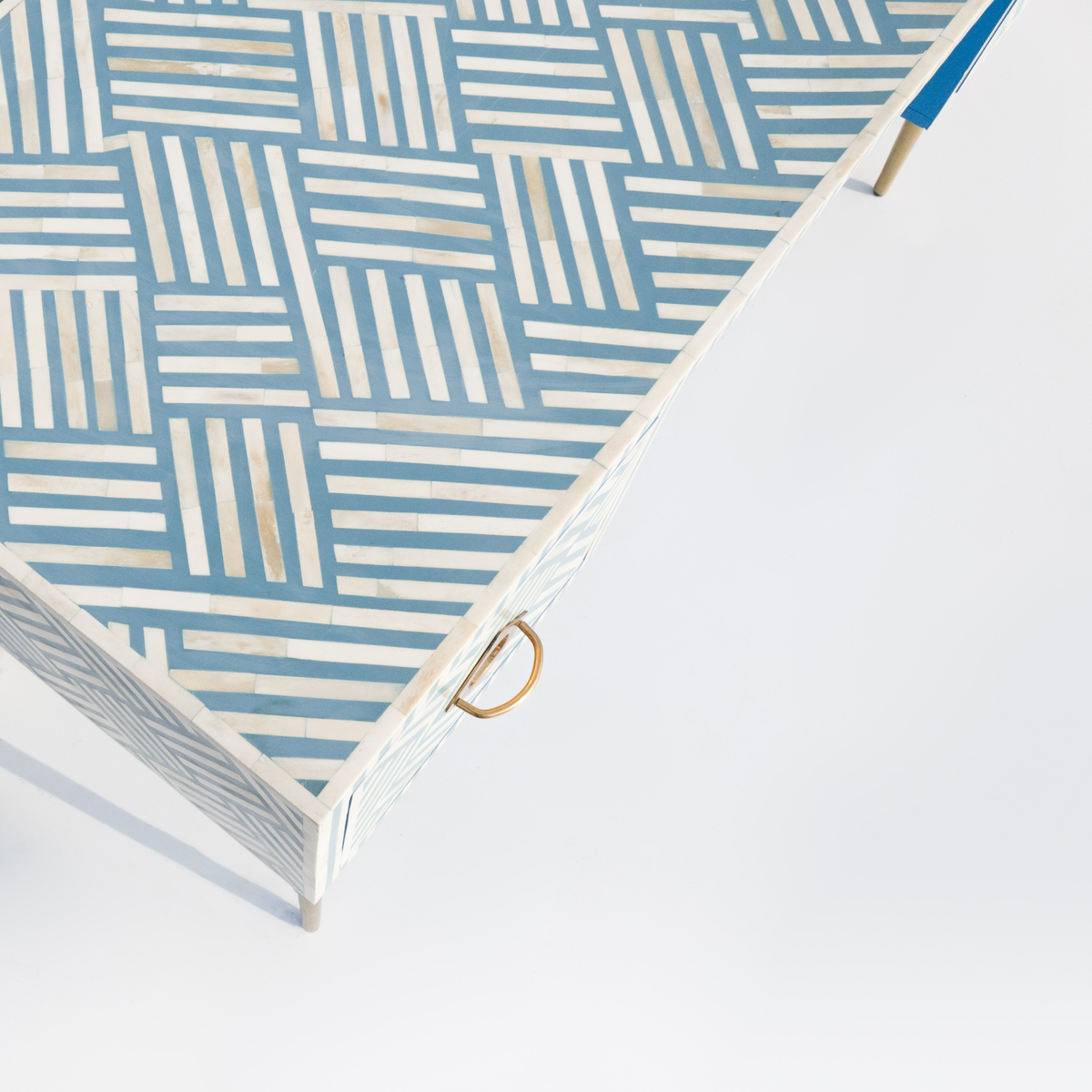 Jodhana Bone Inlay Sky Blue Console Table / Home - Office Study Desk
