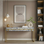 Dharohar Blue Bone Inlay Console Table - Geometric Pattern