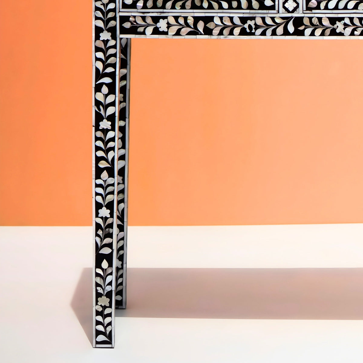 Rajvansh Mother of Pearl Inlay Console Table
