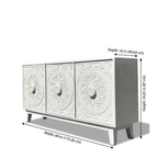 Mandana Hand Carved 3-Door Sideboard