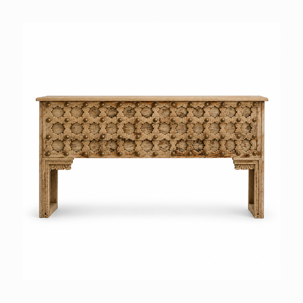 Handmade Made Vintage Touch Solid Mango Wood Console Table