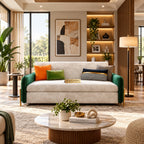Upholstered Sofa Cum Bed Space-Saving