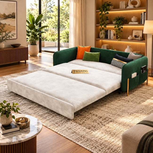Upholstered Sofa Cum Bed Space-Saving Main Image