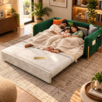 Upholstered Sofa Cum Bed Space-Saving
