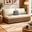 Sofa Cum Bed with Storage – Modern Cream/Ivory Convertible Sofa Bed