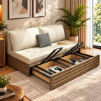 Sofa Cum Bed with Storage – Modern Cream/Ivory Convertible Sofa Bed