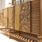 Marudhara Carved Wood Sideboard, Three Doors