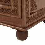 Rajwada Hand-Carved Wooden Sideboard – 6-Drawer & 2-Door Ornate Storage Cabinet