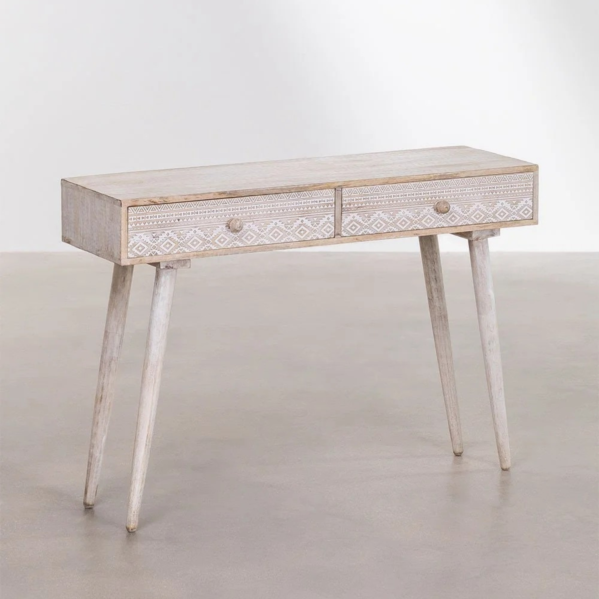 Kesar Mahal Natural Mango Wooden Study Console Table